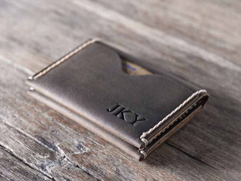High Grade Minimalistic Leather Credit Card Holder Wallet | Gifts For Men