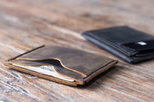 Inside Out Mens Leather Wallet