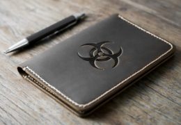 BioHazard Leather Notebook Journal