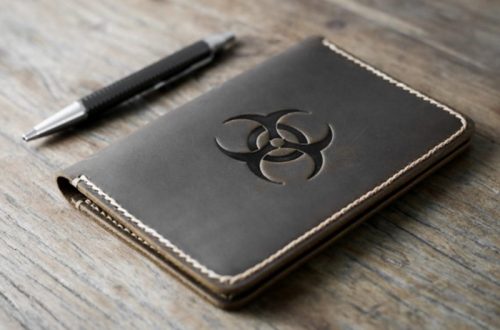 BioHazard Leather Notebook Journal