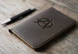 Anarchy Leather Notebook Journal
