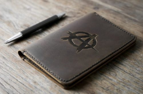 Anarchy Leather Notebook Journal