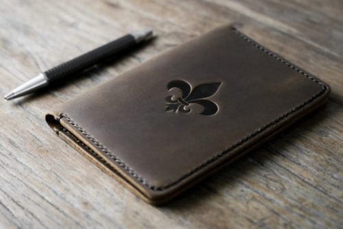 Fleur-De-Lis Leather Notebook Journal